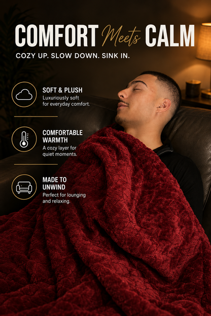 Plush Jacquard Throw
