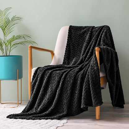 Plush Jacquard Throw