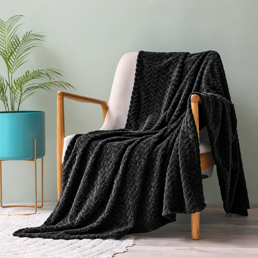Plush Jacquard Throw