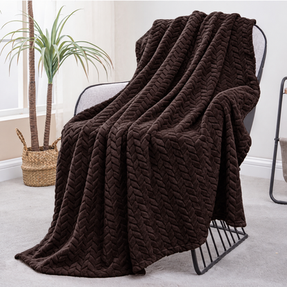 Plush Jacquard Throw