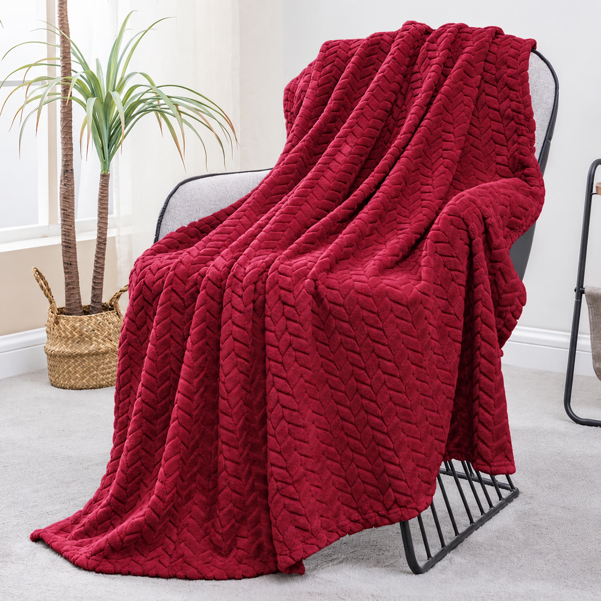 Plush Jacquard Throw