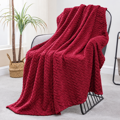Plush Jacquard Throw