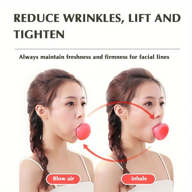 Face Mouth Exerciser Thin Face Trainer Tool Double Chin Breathing Device, Lift V Face Skin Tightening Face Breathing Exerciser